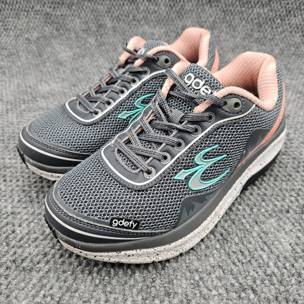 Gdefy Gravity Defyer (Women's 7) Gray Pink Shoes Athletic Walking Sneakers